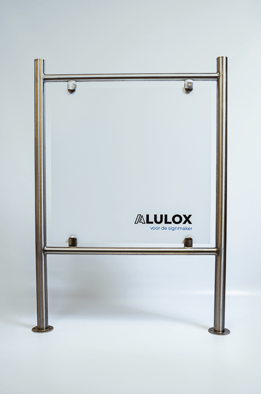 Inox gevelbanier